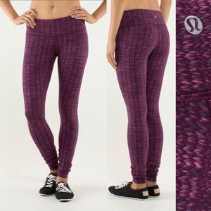 Lululemon Wunder Under Pant Textured Ziggy Wee August Glo Raspberry Glo Light 4